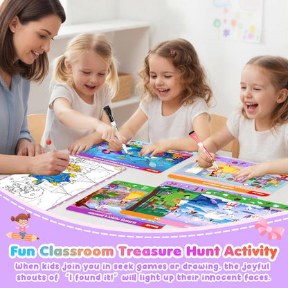 Search and Find Activity Books for Kids Ages 3-5, Travel Games Toys for Car Airplane, Road Trip Activities for Kids Games 4-8, Preschool Learning Activities, Educational Seek Game,Gifts for Boys Girls