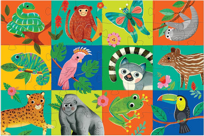 Mudpuppy Rescue Vehicles – 48 Piece Giant Floor Jigsaw Puzzle Featuring A Colorful Scene of Different Kinds of Rescue Transportation Vehicles and Adorable Rescue Characters