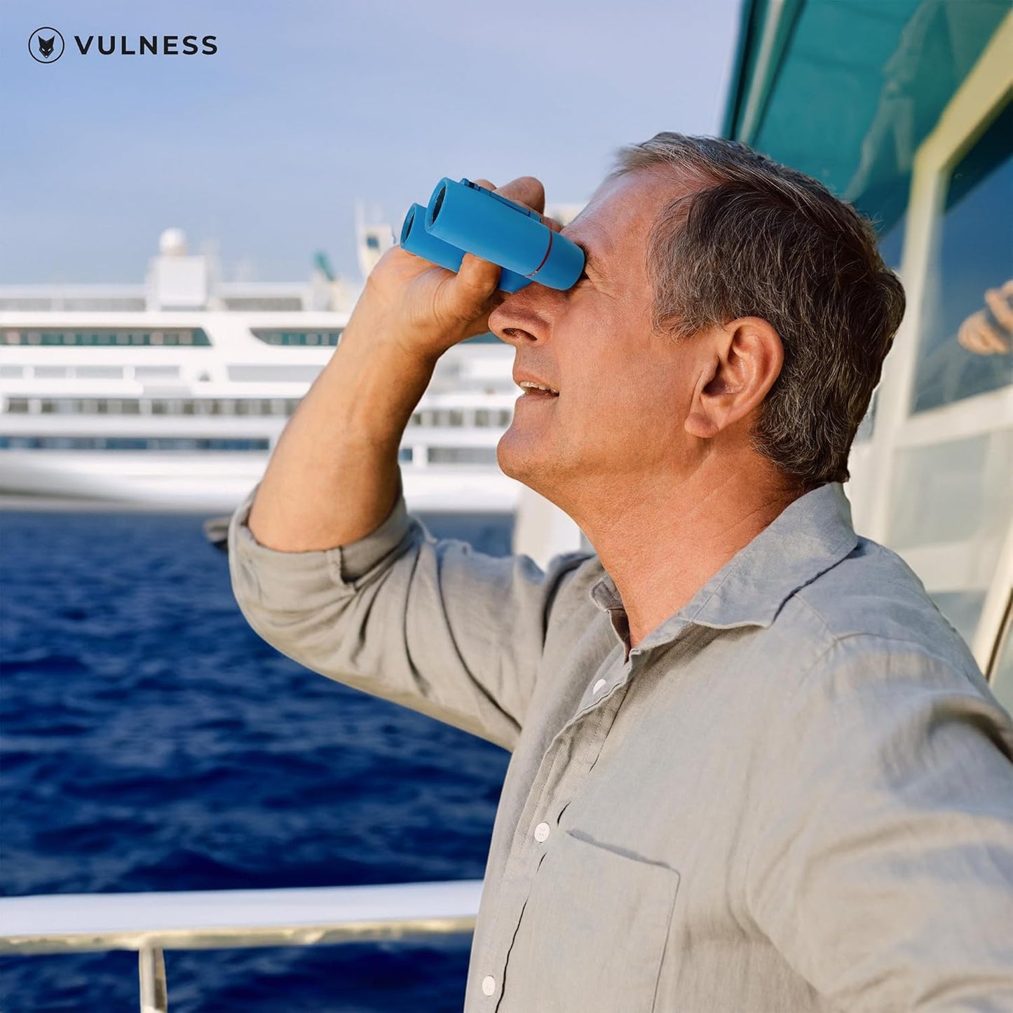 Binoculars for Adults | Compact Small Mini Travel Binocular for Bird Watching High Powered Electronics Cruise Ship Essentials Norwegian Alaska Must Haves Hiking Camping Gear a by VULNESS (Black, 8X21)