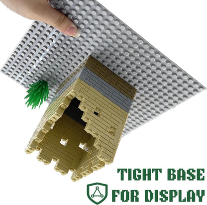 Classic Base Plates Compatible with Bricks & Baseplates, 10"x 10" and 10"x 5" Building Base Combo Set, Thick Boards Base Plates Can Be Used to Build Double Layer Buildings - 3pcs