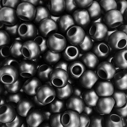 300 Acrylic Large Hole Beads for Crafts and for Hair 10mm x 12mm Acrylic Barrel Beads with 5.7mm Large Hole, Glossy Primary Assortment