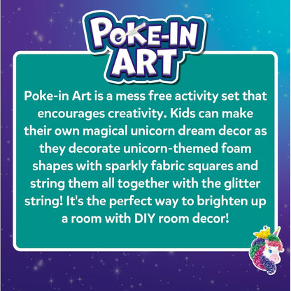 Skillmatics Poke-in Art - Magical Unicorn Dream Decor, Mess-Free Fun for Kids, DIY Wood Craft Kits, Screen-Free Activity, Gifts for Ages 4, 5, 6, 7, 8, 9