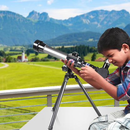 ArtCreativity Kids Telescope for Beginners with Tripod & 3 Eyepieces, Easy Setup STEM Astronomy Toy, Fun Educational Science Gift for Boys & Girls Ages 3+