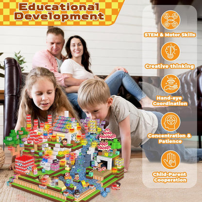 Magnetic Blocks - 200PCS Magnetic Blocks with 6 Base Plate, Magnetic Building Blocks for Kids Ages 4 5 6 7 8, Stacking Magnets for Kids, Birthday Gifts for 3-10 Year Old Boy Girls, STEM Toys