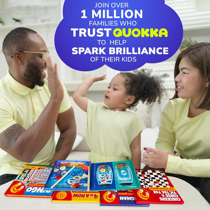 QUOKKA Magnetic Puzzles for Kids Ages 4-6 – Magnetic Fractions Learning Set for Kids 6-12 – Math Games for Homeschooling, Classrooms & Travel – 110 Magnets, 12 Task Pages, Marker – Toddler Travel Toys