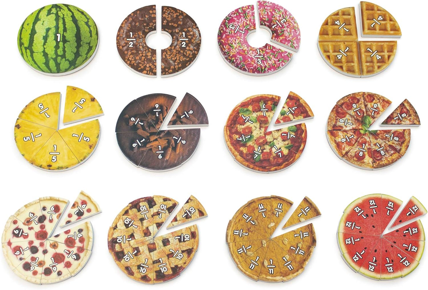 Junior Learning Food Fractions - Learn Fractions The Yummy Way, Multi