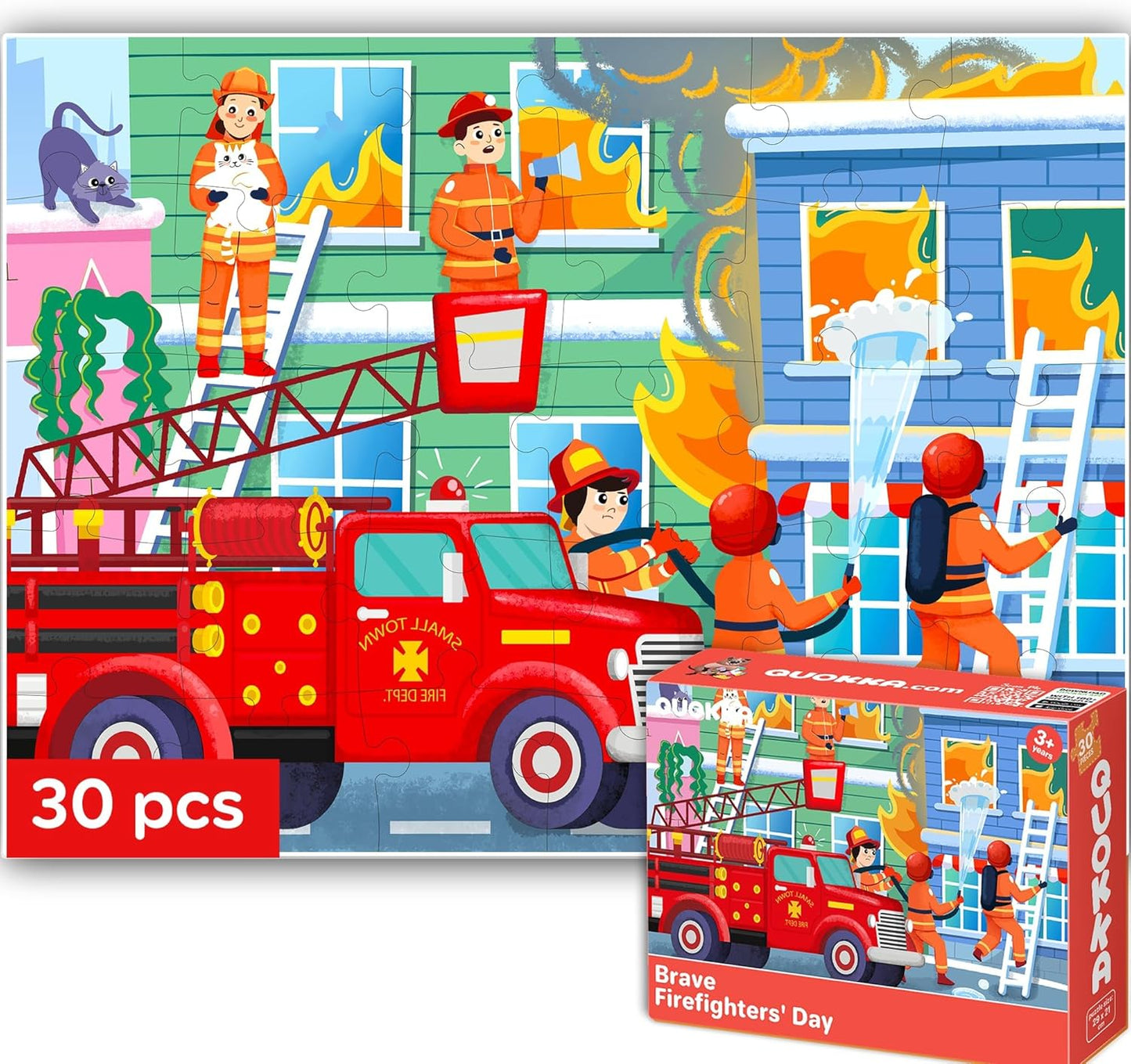QUOKKA Puzzles for Kids Ages 3-5 - 30 Pieces Puzzles for Toddlers 2-4 - Sea World Learning Jigsaw Puzzles for Kids 4-6 Years Old - Educational Toys for Boy and Girl