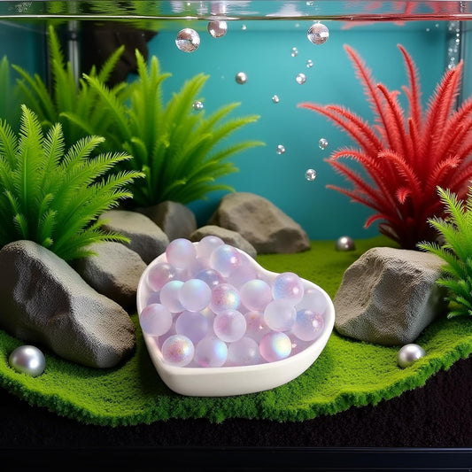 10Pcs Purple Glass Marbles Luminous Glass Ball 12MM Colorful Decor Vase Filler Fish Tank Home Decor DIY Jewelry Accessories(no Hole),Marble Runs,Learning and Education