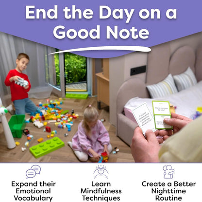 TALKING POINT CARDS 189 Engaging Prompts for Kids and Parents – Conversations to Relax, Reflect, and Connect Before Bedtime or After Busy Days – Mindfulness and Calm-Down Game for Families