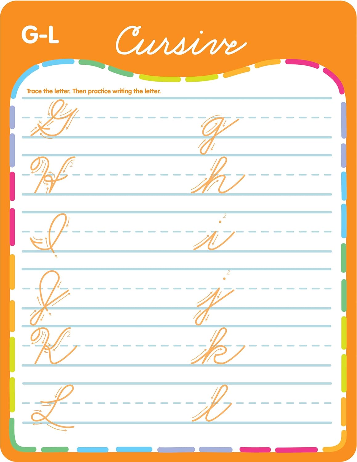 Active Minds - Write-and-Erase - Wipe Clean Learning Boards Ages 6+ - Cursive (Active Minds Welbs)