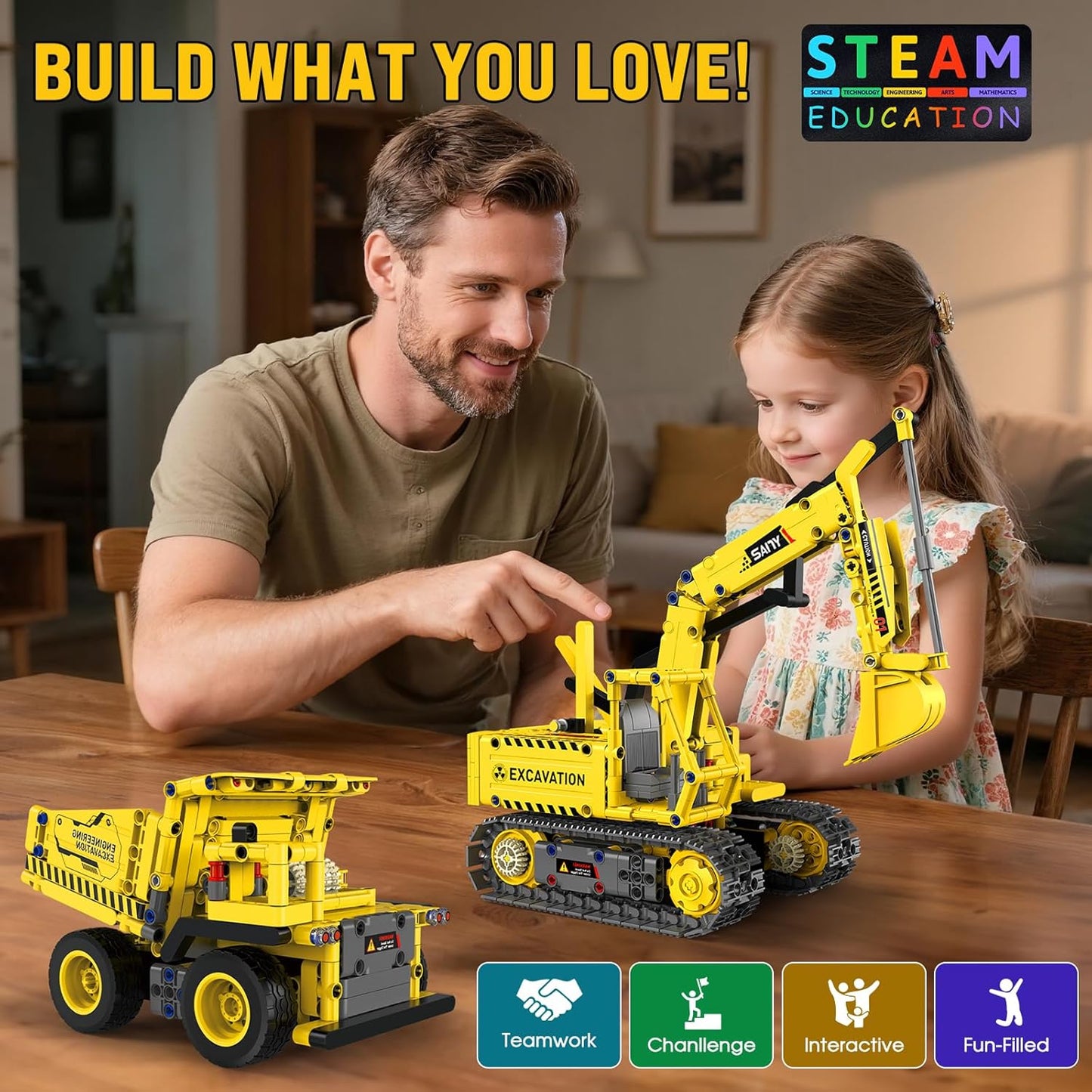 5-in-1 STEM Robotics Kits, 550 PCS Science Kits Building Blocks RC Robot Sets, App & Remote Control, Educational Toys for Kids Age 6 7 9 10 11 13 14+, DIY Gift for Boys & Girls