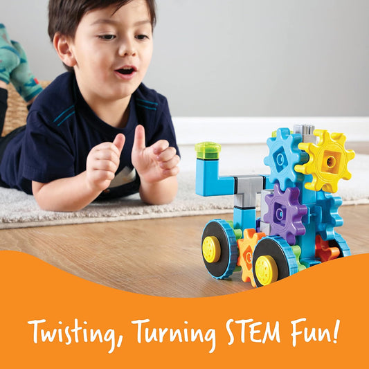 Learning Resources Gears, Rover Gears Building Set, STEM Activities, Fine Motor Skills, Toddler Explorer Kit, Science and Construction, Boys and Girls Gifts, 43 Pieces, Ages 4 and Up