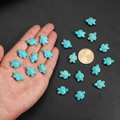 100pcs Blue and White Turquoise Cross Spacer Beads 8x10mm Semi Precious Stone Bead Easter Cross Gemstone Loose Beads for Jewelry Making Charms Beading Bracelets Necklaces Earrings Crafts