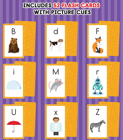 Carson Dellosa 54 Alphabet Flash Cards, abc Letter Recognition Flashcards for Toddlers 3-5 Years, Preschool and Kindergarten Learning Activities and Phonics Games