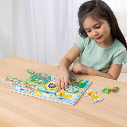 Melissa & Doug Pets Wooden Peg Puzzle (8 pcs)