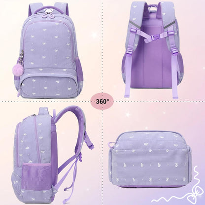 Girls Backpack for Elementary Unicorn Backpack Kids Backpack School Bookbag for Girls 3 in 1 Set Back to School