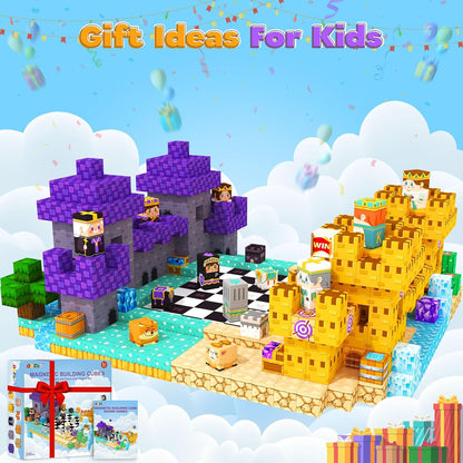Magnetic Blocks, Magnetic Tiles Building Blocks, Magnet Cubes Toddler Kids Toys, Sensory STEM Toys for 3-5 4-6 5-7 6-8 Year Old Boys Girls Easter Birthday Gifts Travel Outdoor Kids Games (0.8IN/2CM)