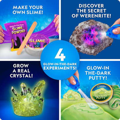 National Geographic Earth Science Kit – 100+ Science Experiments & Activities for Kids, Crystal Growing, Volcano Science Kit, Rock Collection, STEM Project Toy for Boys & Girls (Amazon Exclusive)