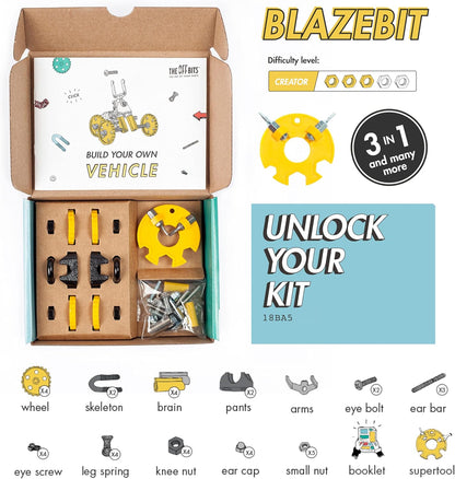 The Off Bits AirBit – Build Your Own Airplane! STEM Building Kit for Creative Kids 8-12 & Curious Adults, Fun Educational Gift for Boys & Girls