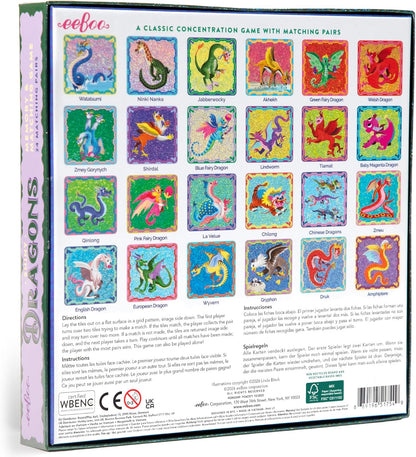 eeBoo: Memory and Matching Game - Life on Earth- 24 Pairs, Develops Recognition, Concentration, Memory & Vocabulary Skills, Age 3+