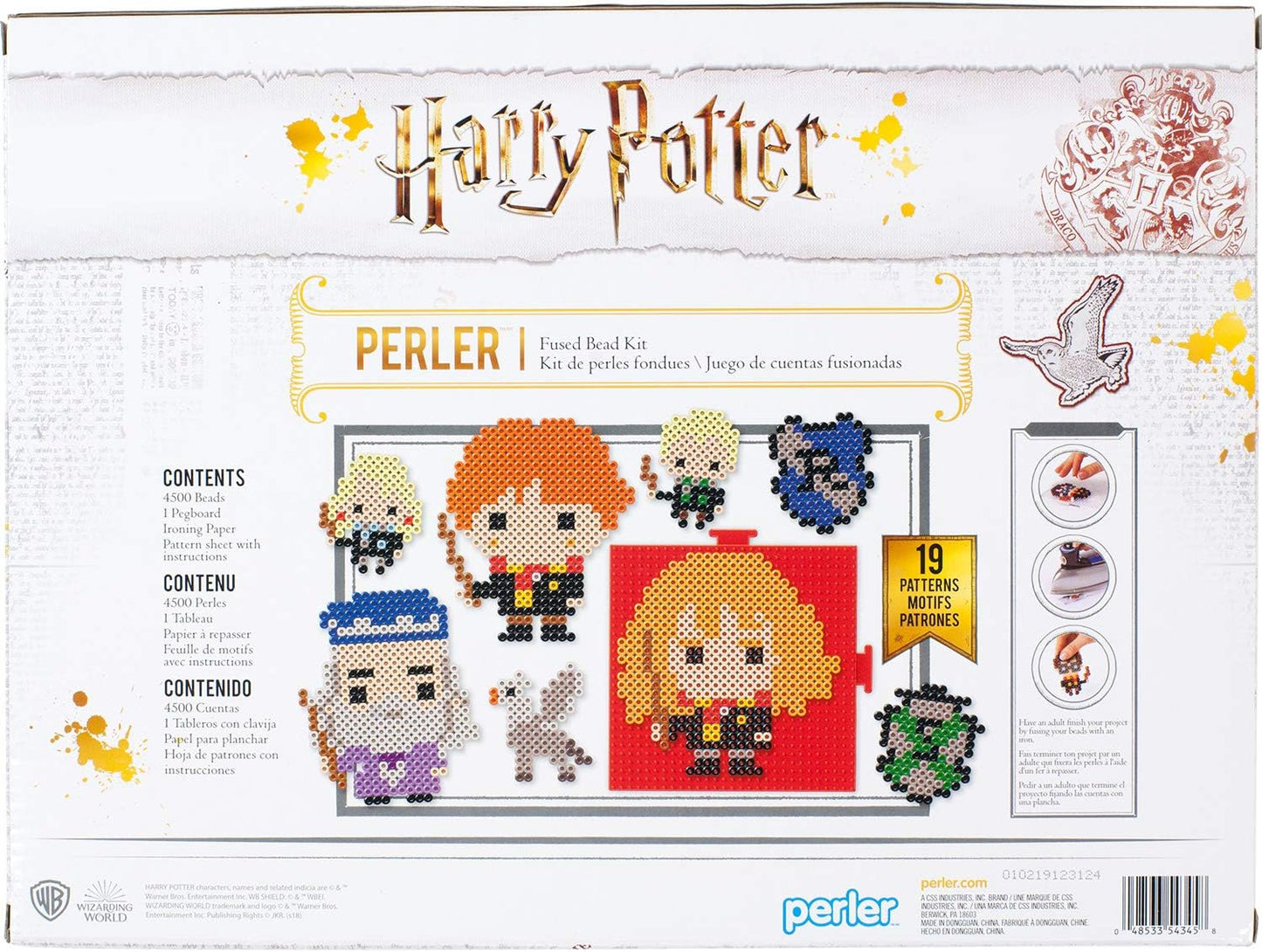 Perler 80-53517 The Wizarding World Chibi-Style Harry Potter Fused Bead Activity Kit, Multicolor, 227 Pieces