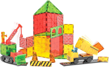 Magna-Tiles Builder XL 50-Piece Magnetic Construction Set, The Original Magnetic Building Brand