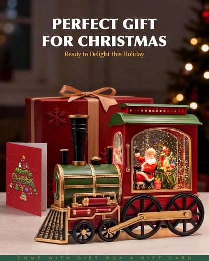 Musical Christmas Snow Globes Lantern, 7.87" Lighted Electric Snowglobes with 8 Holiday Songs 6H Timer Dual Power, Snowman Christmas Ornaments Snow Globe for Kids Adults Xmas Decor Gifts for Men Women