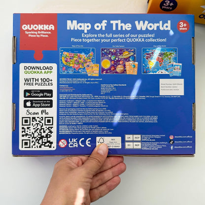 United States Puzzles for Kids Ages 4-6 - 70 Pcs USA Map Kids Puzzle with 50 Cards 400+ USA Facts - State & Capitals Floor Jigsaw Puzzles for Children 6-8 - Educational Toys Gift for Boys Girls