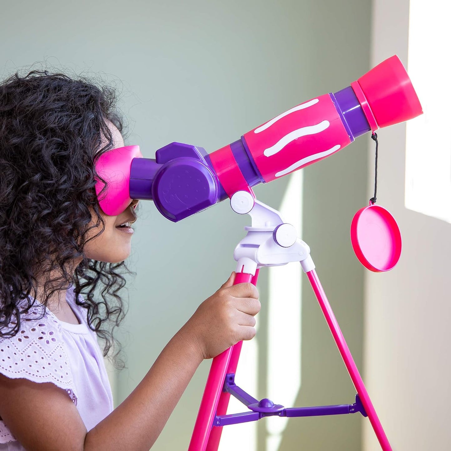 Educational Insights GeoSafari My First Telescope - Mini Telescope for Kids, Toddler Space Toy, Beginner STEM Learning, Science Gifts for Boys & Girls Ages 4+