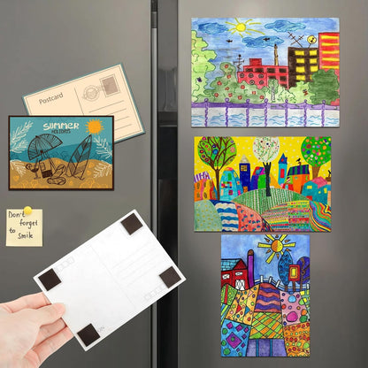 Magnetic Squares with Adhesive Backing(36PCS Each 1.5" x1.5"),Pre-Cut Self Sticky Magnets as Back to School Supplies,Peel and Stick for Cards/Picture/Poster (80mil Magnet)