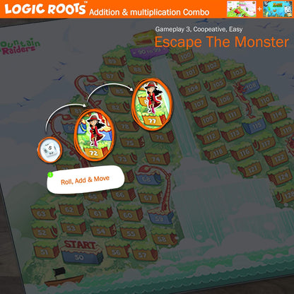 Monster Sock Factory Multiplication and Division Game - Fun Math Board Game for 6-10 Year Olds, Easy to Play STEM Toy for Kids at Home, Learning Gift for Girls & Boys, Grade 1 and Up