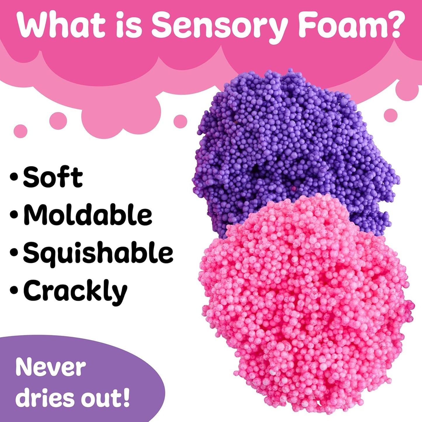 Creativity for Kids Sensory Surprise Ocean Kit | Crunchy Sensory Foam Toy for Kids | Dig, Squish & Discover Hidden Ocean Surprises | Mess-Free, Screen-Free Play (Ages 4+)