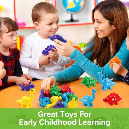 Alphabet Learning Toys Matching Letter ABC Fine Motor Toy Double-Side Ice Cream Toys Preschool Learning Activities Montessori for Toddler Kids Ages 2 3 4 5