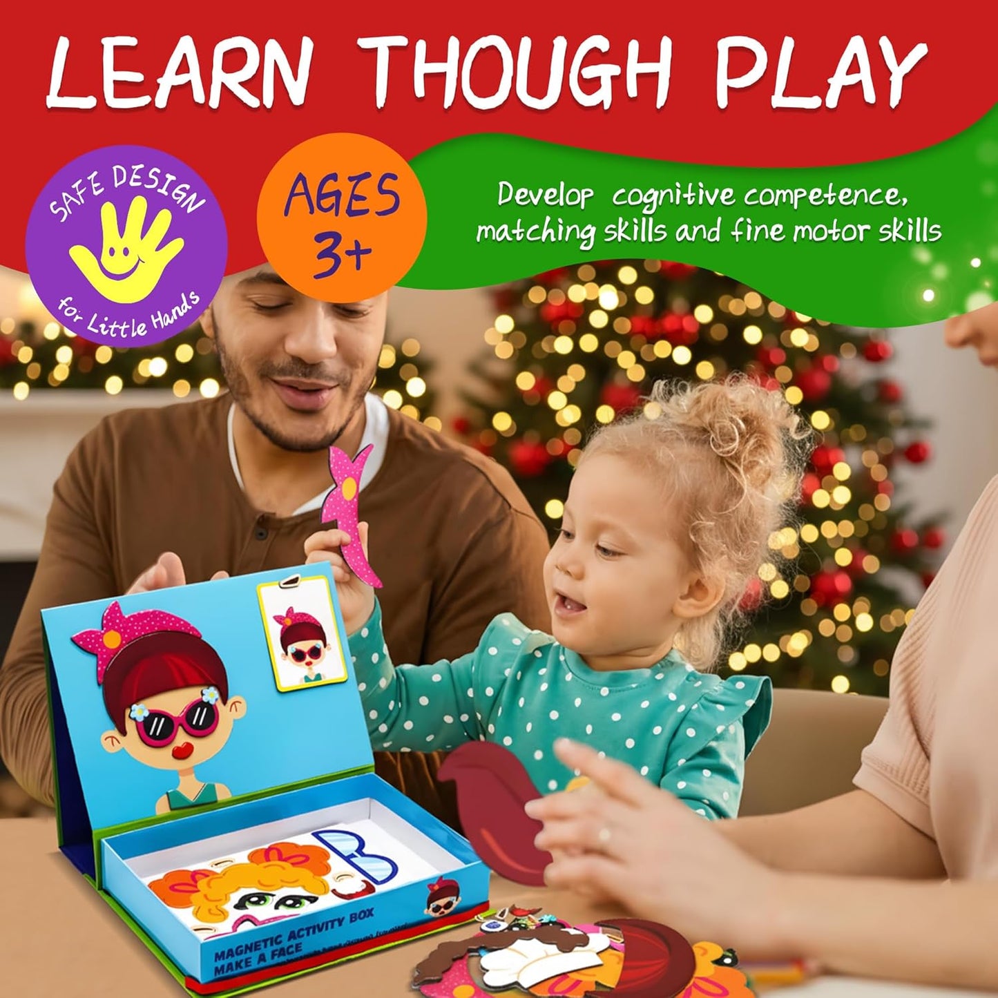 Marble Run for Kids, Vertical Magnetic Marble Maze Track with Doodle Board & Residue-Free Nano-Adhesive, STEM Explorers Brain Teaser Toy for Boys Girls Ages 3-12, Creative Thinking Games Gifts