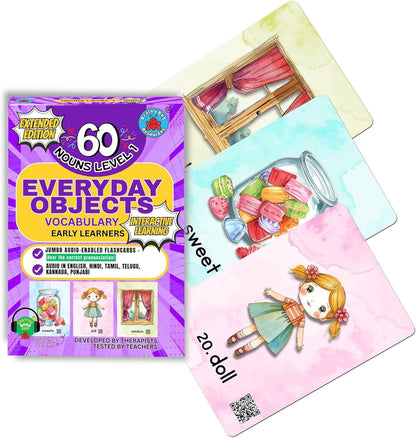 Verbal Reasoning Language Flash Cards for Kids | Q&A Learning Deck for ESL, Home Schooling & Special Needs | Parent and Professional Use