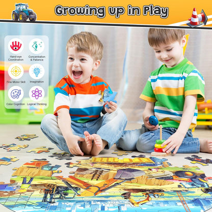 DIGOBAY Underwater Ocean Floor Puzzle for Kids Ages 4-6, Shark Toys for Boys Girls, 70 Pieces Large Jigsaw Shark Puzzles for Kids Ages 3-8, Educational Ocean Animals Toys for Birthday Christmas