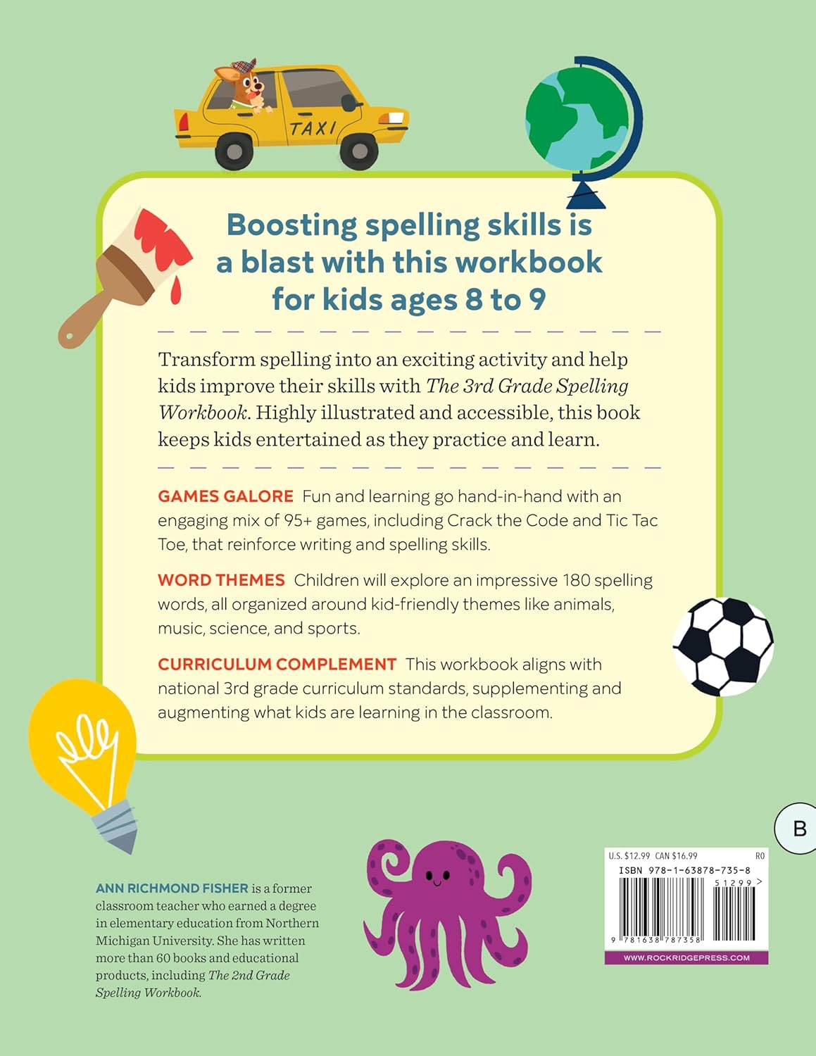 The 3rd Grade Spelling Workbook: 95+ Games and Puzzles to Improve Spelling Skills