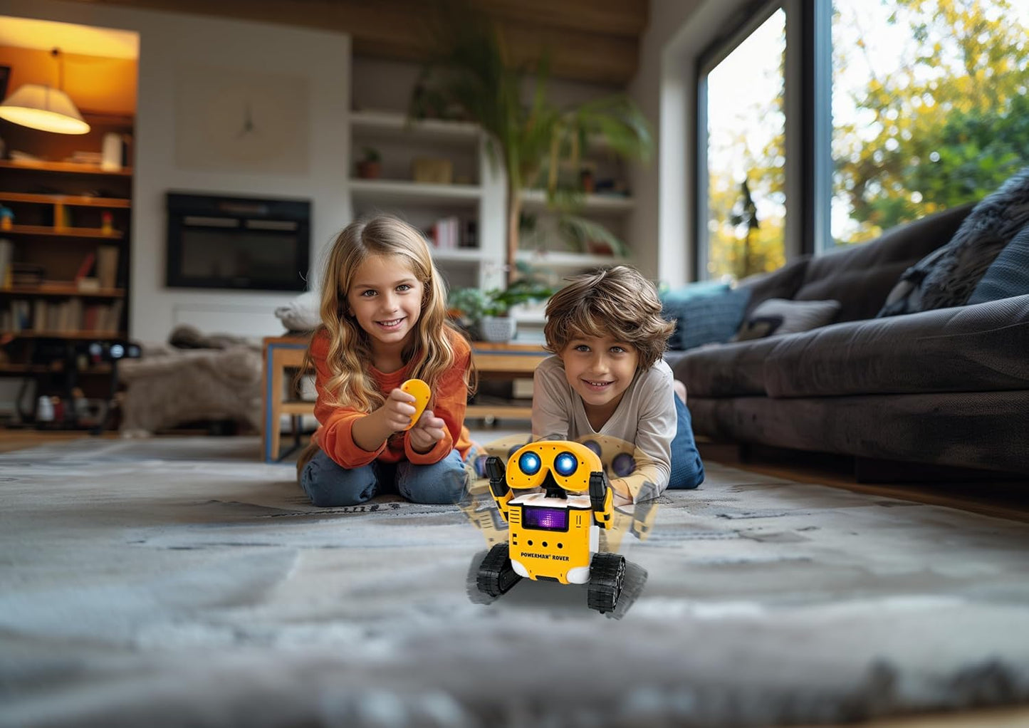LEXiBOOK Powerman Max - Remote Control Walking Talking Toy Robot STEM Programmable Dances Sings Telling 10,000 Stories 300+ Learning Quiz Shooting Discs and Voice Repeat for Kids 4+ - ROB80EN, White