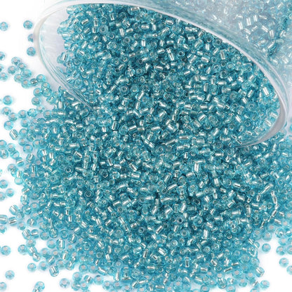 10100 Pcs Size 11/0 Glass Seed Beads, 2 mm Dark Green Small Mini Spacer Loose Pony Beads for Jewelry Making and DIY Crafts - Colors B