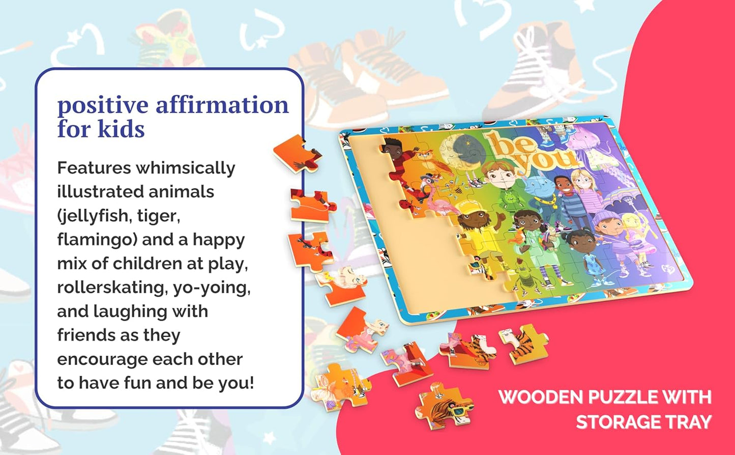 Upbounders® 48 Piece Jumbo Floor Puzzle for Kids | Barbershop Beginner Puzzle | Pretend Play & Learning Toy for Boys Girls Ages 4 5 6 | Black Brown Boy at The Barber (Multicultural)