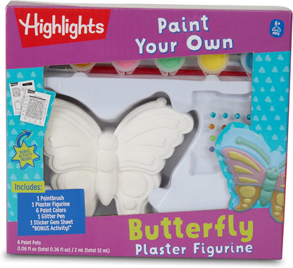 Highlights Paint Your Own Plaster Figurine & Activity Kits – DIY Art Sets with Figurines, Paints, Brush & Bonus Activities – Multiple Themes – Ages 6+