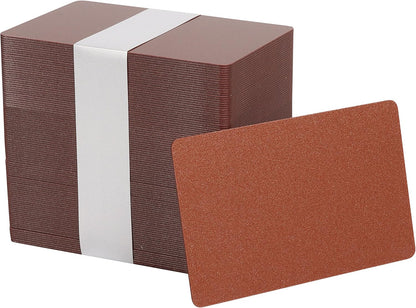 Pack of 100 Premium Yellow Gold CR80 PVC Cards | 30 mil by easyIDea