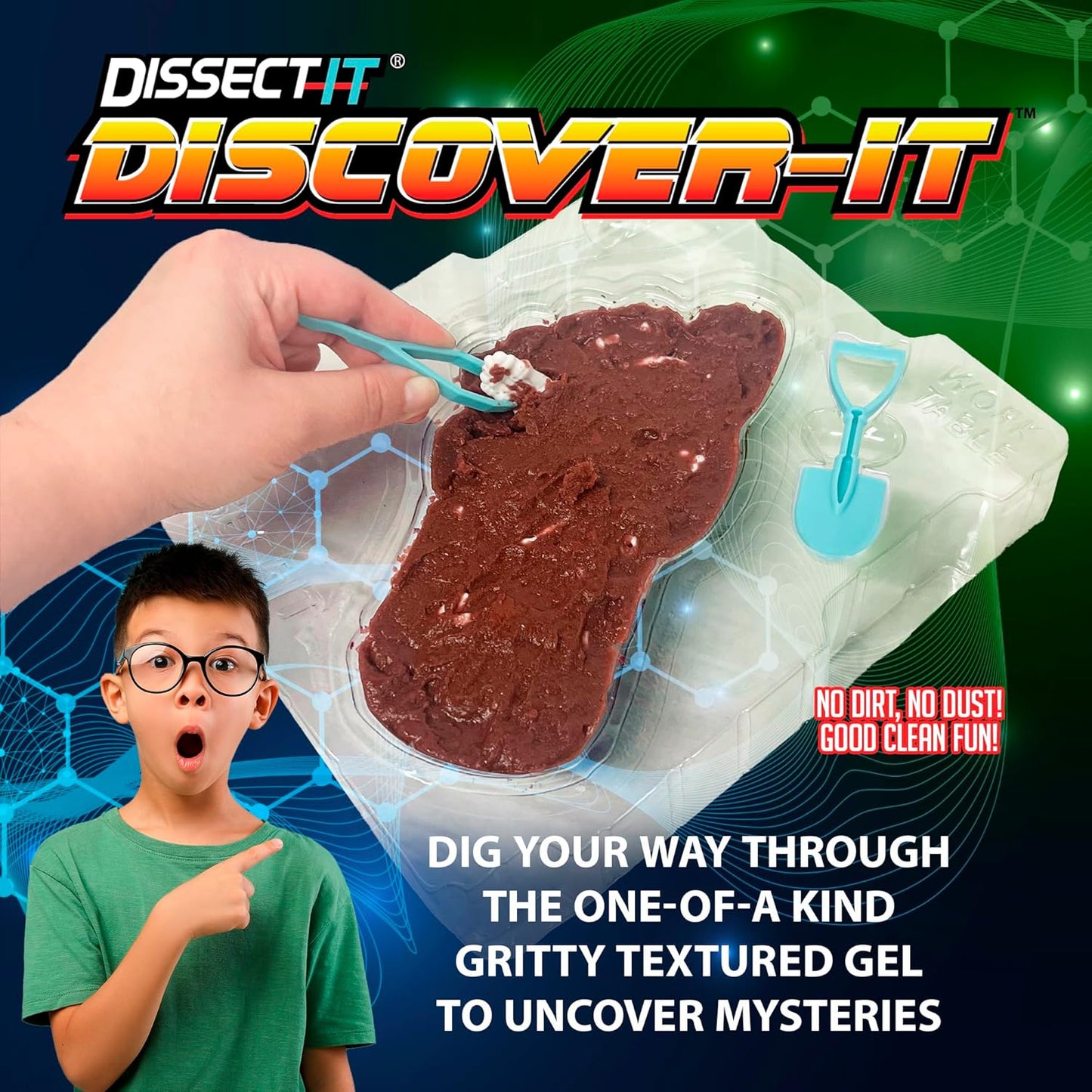 Dissect-It Discover-It Dinosaur Dig Kit, Dissecting Gel Kids Science Kit Project to Learn Anatomy, STEM Toys for Ages 6 and Above