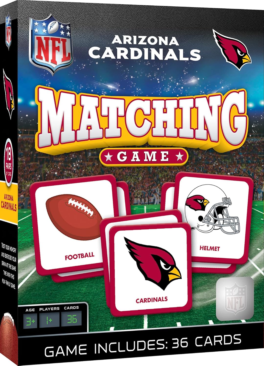 MasterPieces Sports Games - NFL Matching Game - Game for Kids and Family - Laugh and Learn