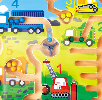 Hape Wooden Construction & Number Magnetic Maze