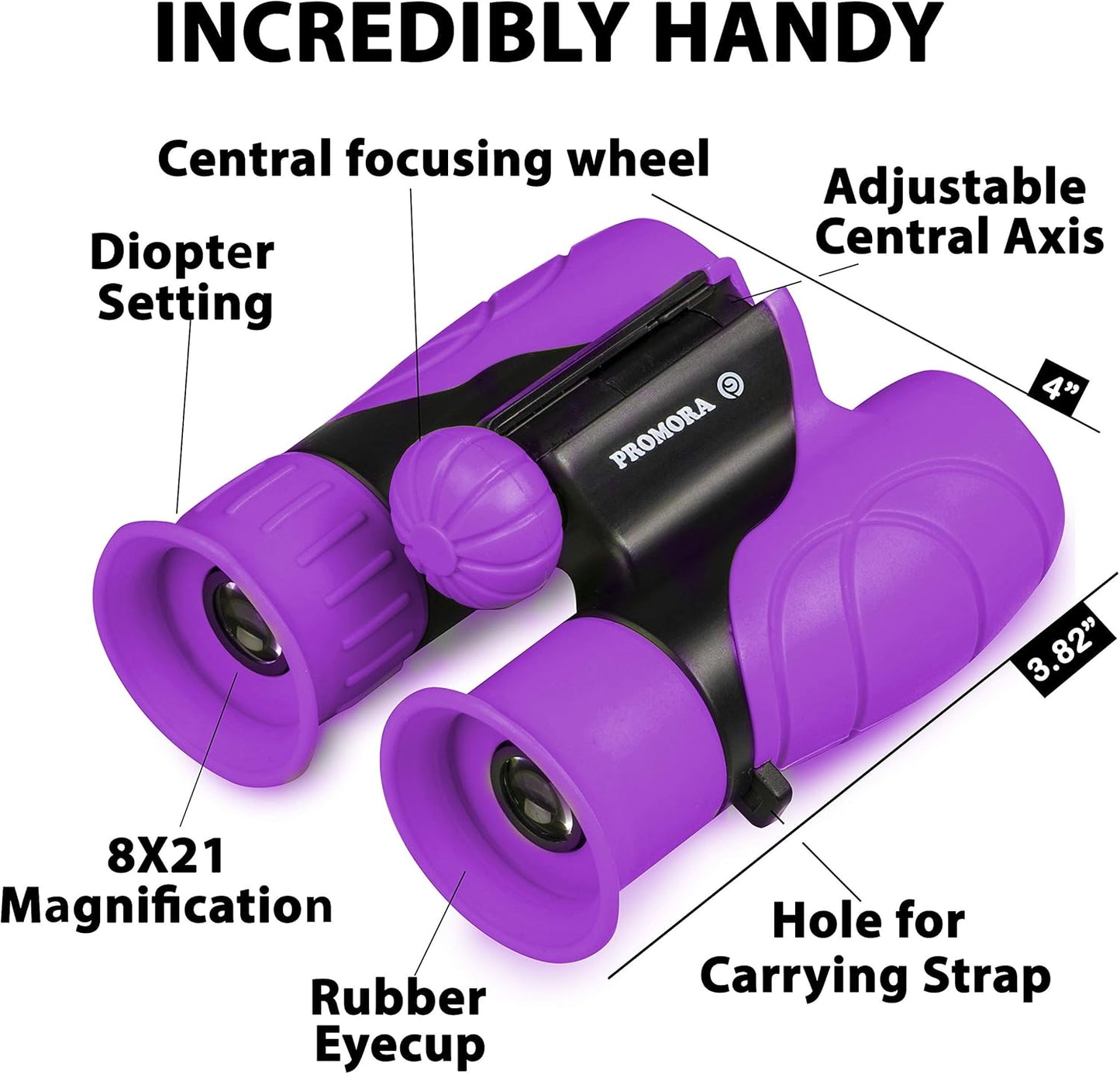 Binoculars for Kids – Perfect Toy for Little Boys and Girls – Extensive Set Incl. Magnifying Glass & Compass – Powerful Magnification 8X21 – 3 to 12 Year Old Kids for Toddler