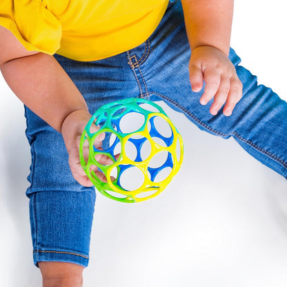 Bright Starts Oball Musical Toy, Jingle & Shake Pal, BPA-Free Easy-Grasp Baby Rattle Toy, Ages Newborn+