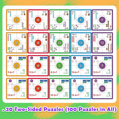 Edulok Math Games for Kids 5-7, Addition and Subtraction Educational Games, Kindergarten Learning Activities, Classroom Must Haves