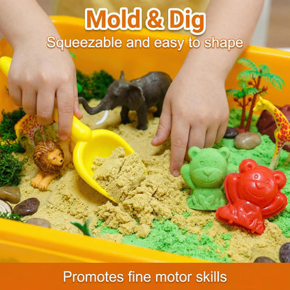 Galaxy Sensory bin, Gemstone Dig Kit,Galaxy Excavation Gem Kit with 5 Real Gemstones for Kids,Space Planet Toys STEM Science Kits,Alien Sandbox Play Set for Girls Boys 3 4 5 6 Years Old