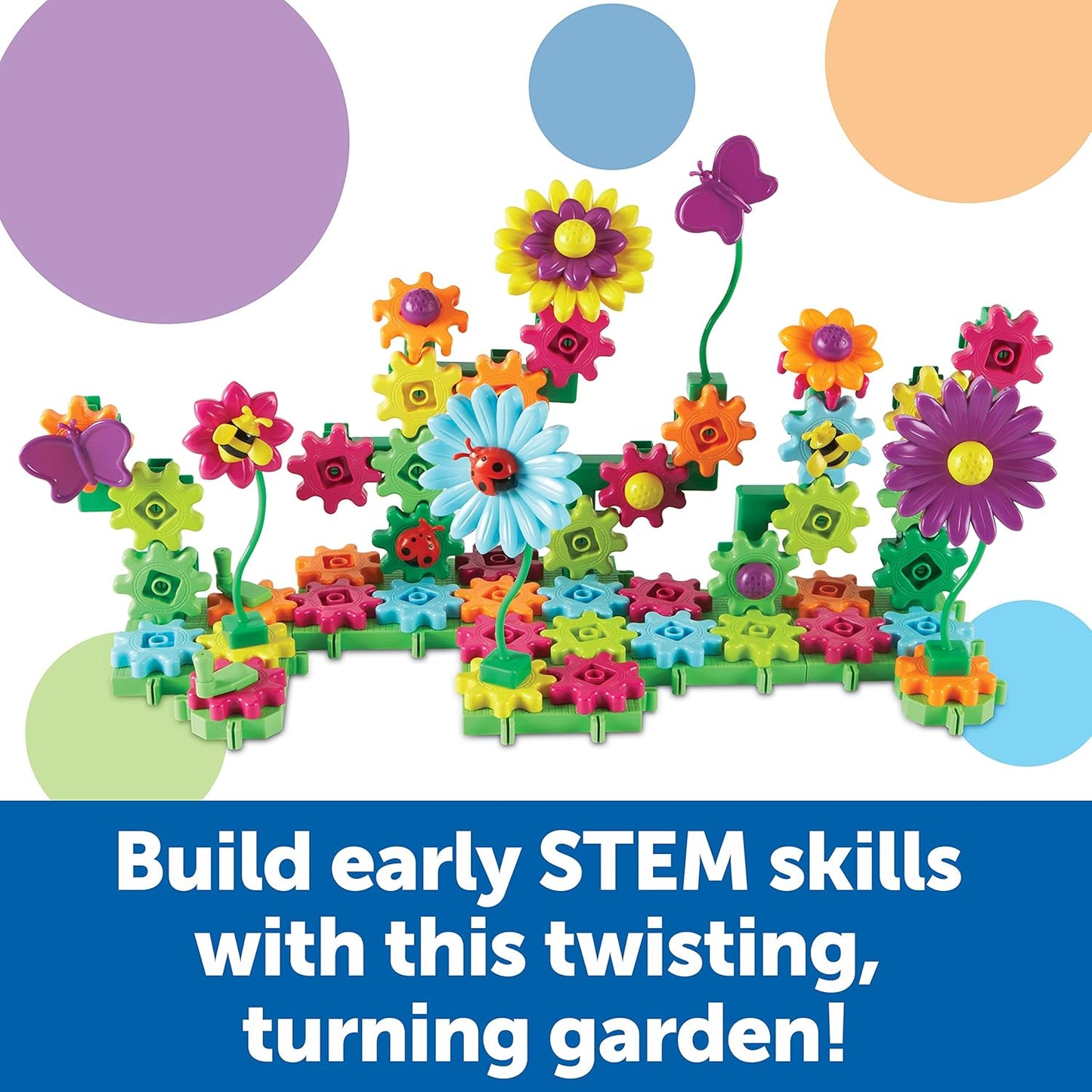 Learning Resources Gears! Gears! Gears! Space Explorers Building Set - 77 Pieces, Ages 4+, STEM Activities, Fine Motor Skills, Toddler Explorer Kit, Science and Construction, Boys and Girls Gifts